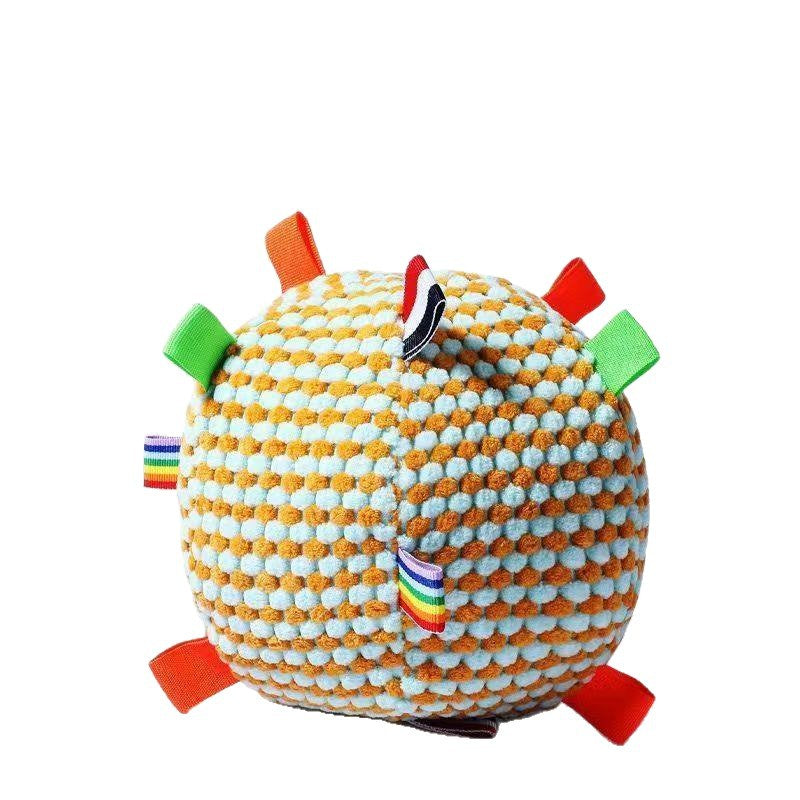 Interactive Plush Rattle Ball Dog Toy