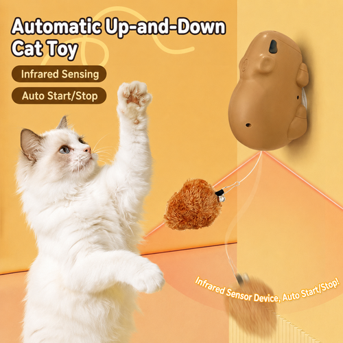 Smart Capybara Automatic Lifting Cat Toy