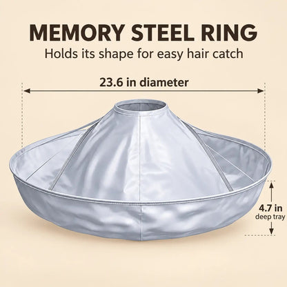 ✂️ Mess-Free Haircut Cape – Foldable Hair Catcher for Easy Cleanup 🧹