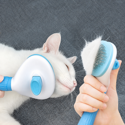 One-Touch Self-Cleaning Pet Grooming Brush