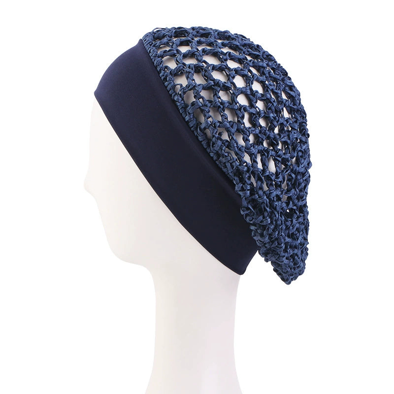 Stretchy Wide-Edge Sleeping Cap Set, Soft Protection Bonnet for Nighttime Hair Care & Beauty💤