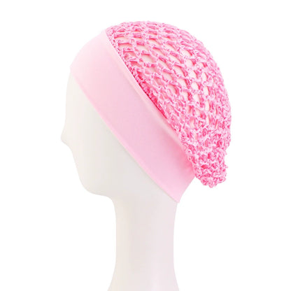 Stretchy Wide-Edge Sleeping Cap Set, Soft Protection Bonnet for Nighttime Hair Care & Beauty💤
