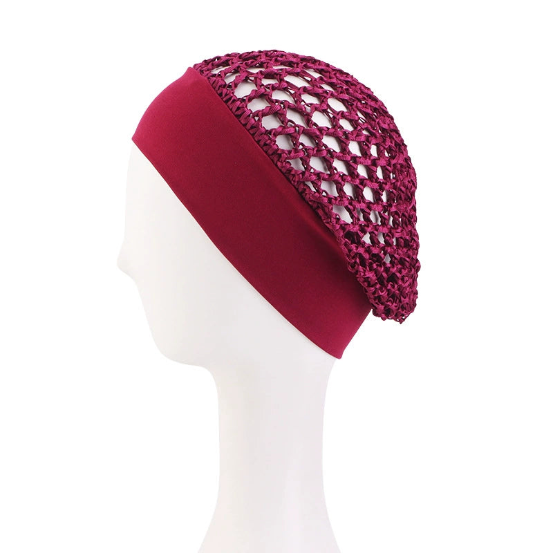 Stretchy Wide-Edge Sleeping Cap Set, Soft Protection Bonnet for Nighttime Hair Care & Beauty💤