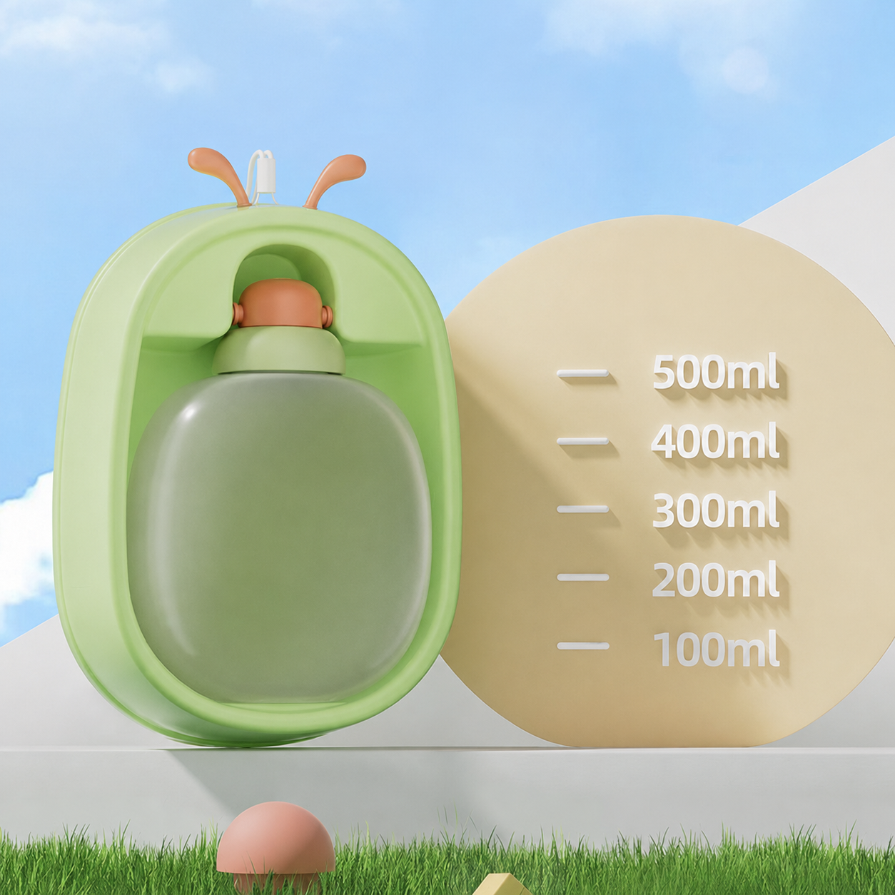 500ML Foldable Portable Dog Water Bottle