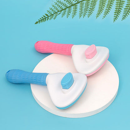 One-Touch Self-Cleaning Pet Grooming Brush