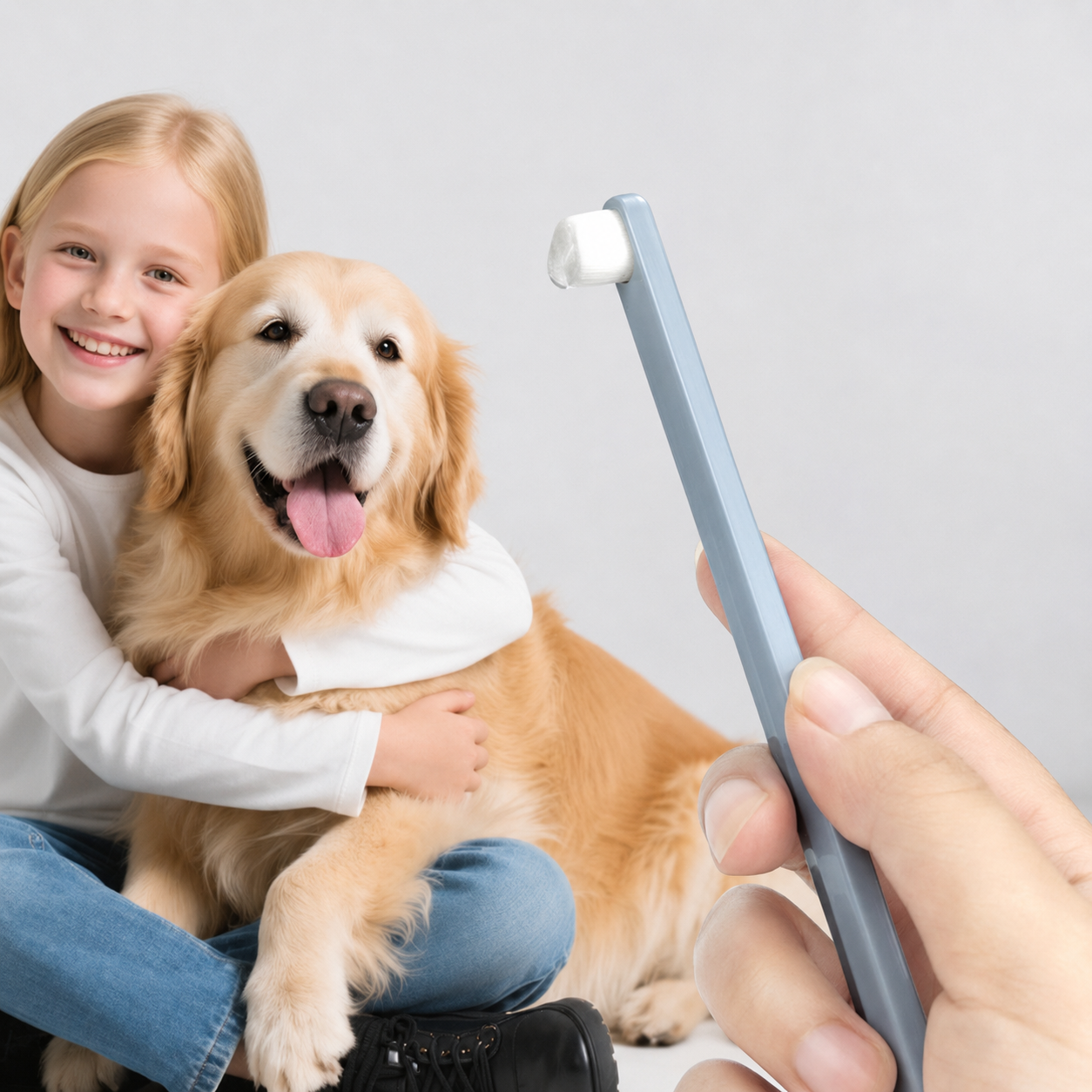 Ultra-Soft Compact Pet Toothbrush