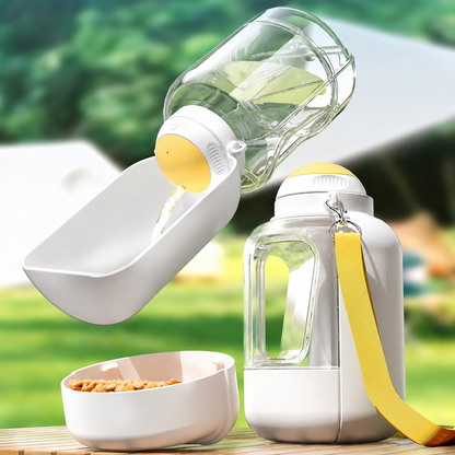 2-in-1 Portable Dog Water & Food Bottle