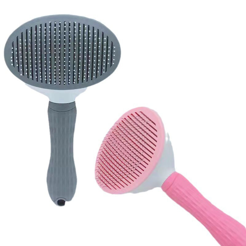 One-Touch Self-Cleaning Pet Grooming Brush