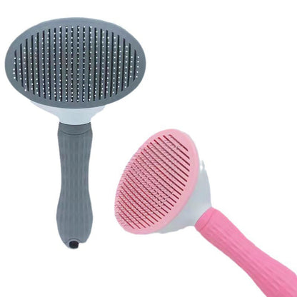 One-Touch Self-Cleaning Pet Grooming Brush