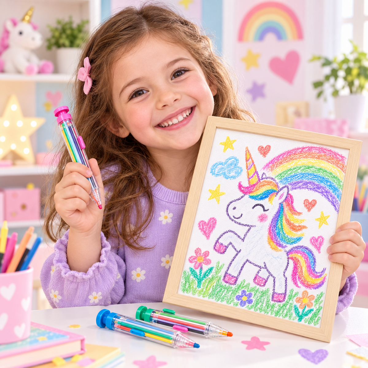 8-in-1 Multicolor Crayons