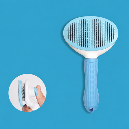 One-Touch Self-Cleaning Pet Grooming Brush