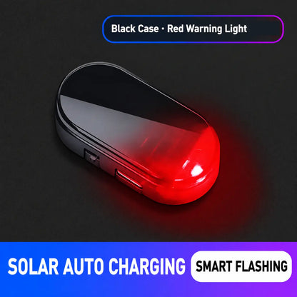 🚨 2-Pack Solar Powered Fake Car Alarm Light – Auto-Sensing LED Security Warning Light