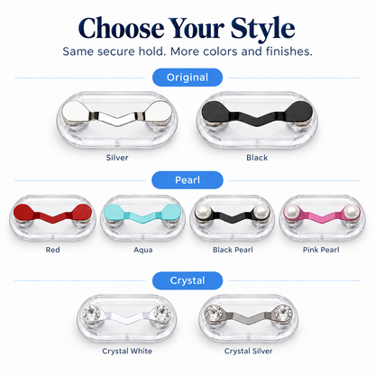 💥Buy 2 get 1 free 🔥Magnetic Eyeglass Holder Stainless Steel Glasses Clip for Shirts & Pockets