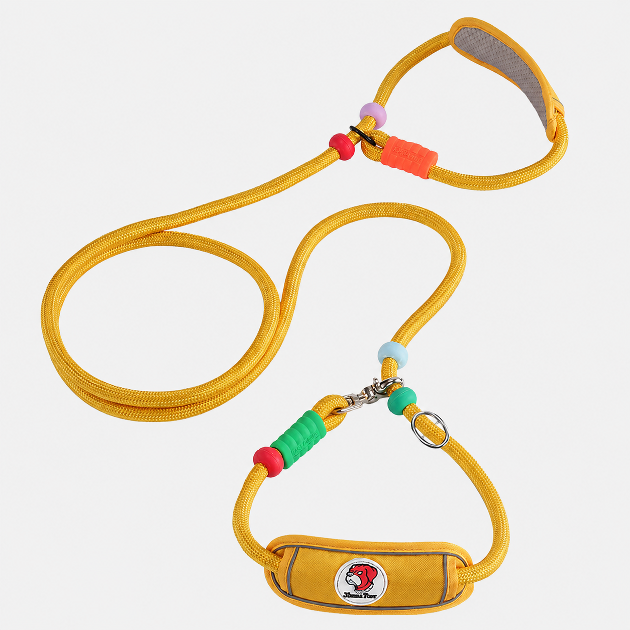 Multifunctional Heavy-Duty Dog Leash with Padded Neck Support