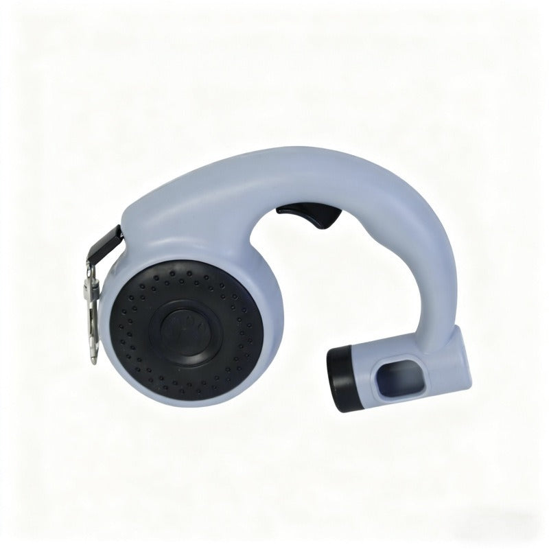 5M Retractable Dog Leash with Built-In Waste Bag Holder