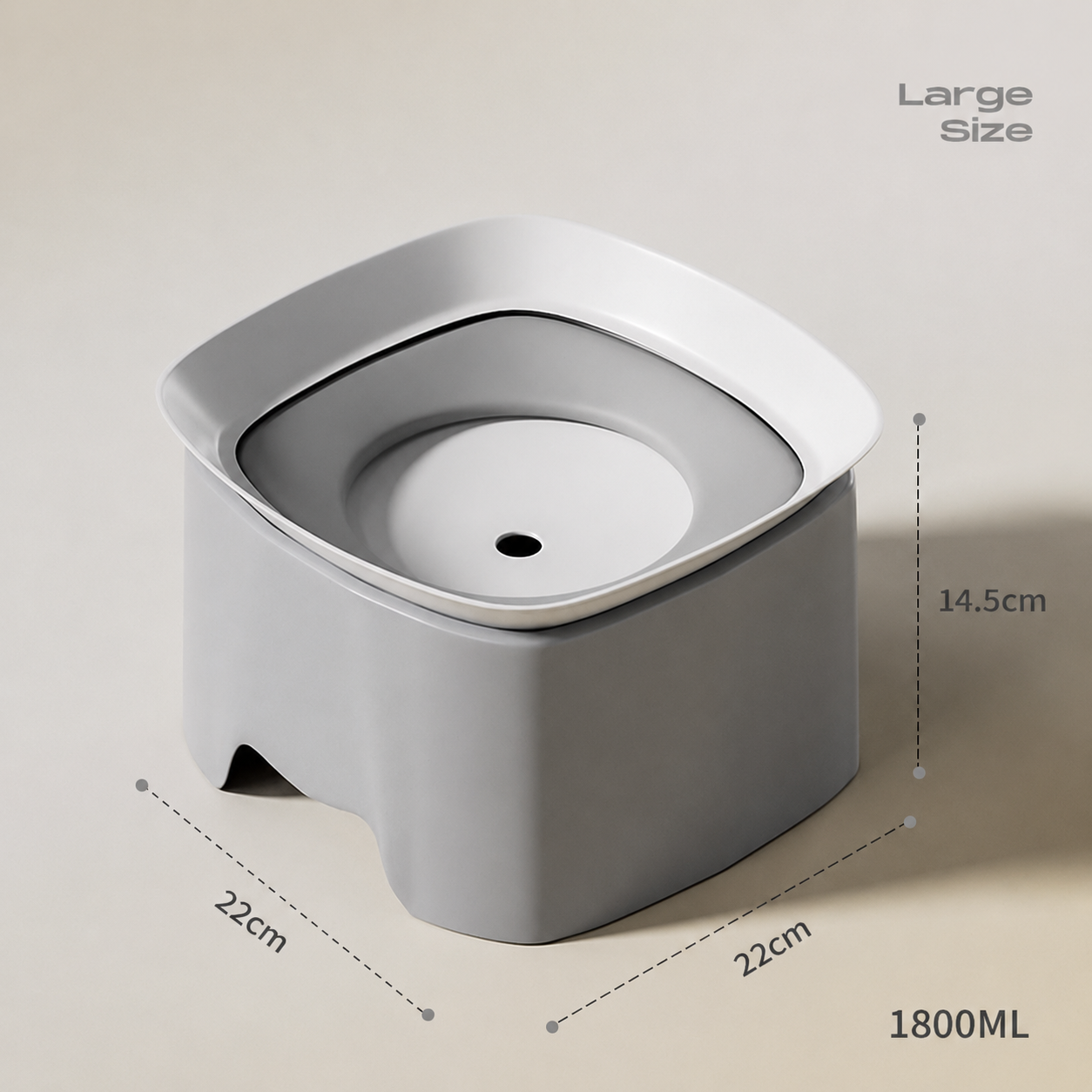 No-Spill Floating Pet Water Bowl