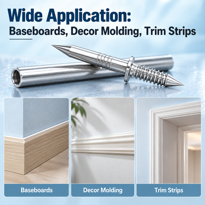 100 Double-Headed Carbon Steel Baseboard Nails🔩