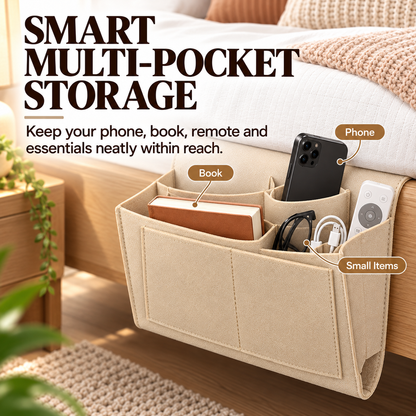 Bedside Hanging Organizer, Convenient Storage for Daily Essentials