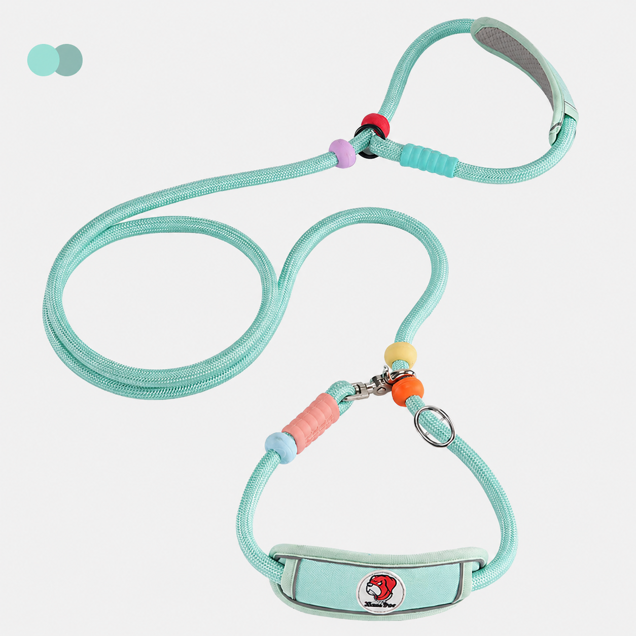 Multifunctional Heavy-Duty Dog Leash with Padded Neck Support