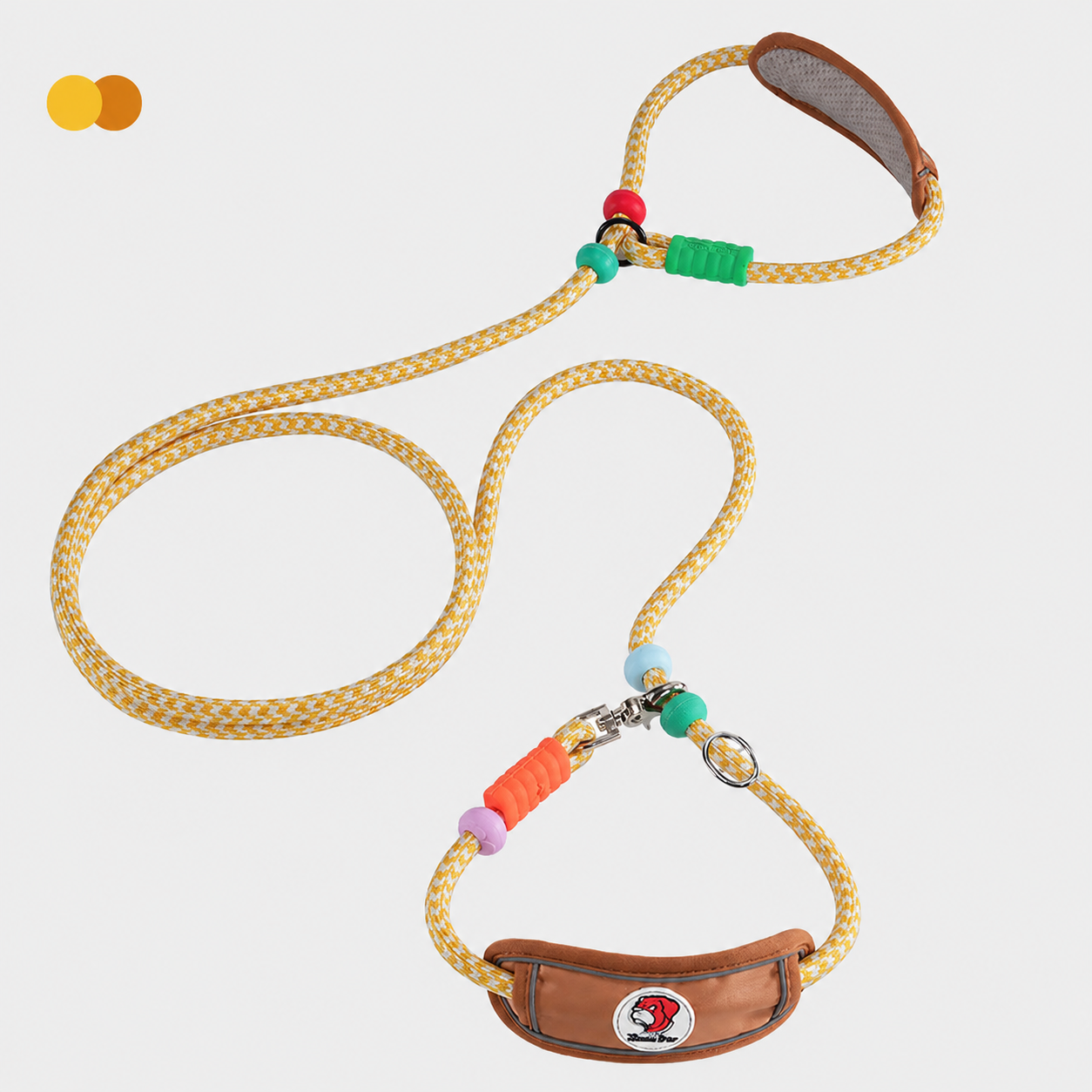 Multifunctional Heavy-Duty Dog Leash with Padded Neck Support