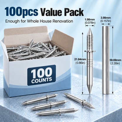 100 Double-Headed Carbon Steel Baseboard Nails🔩