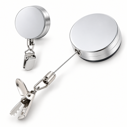No-Drill Retractable Towel Holder Clips — Self-Adhesive, Space-Saving