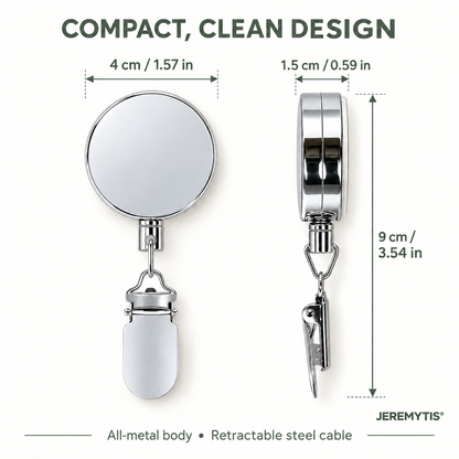 No-Drill Retractable Towel Holder Clips — Self-Adhesive, Space-Saving