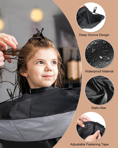✂️ Mess-Free Haircut Cape – Foldable Hair Catcher for Easy Cleanup 🧹