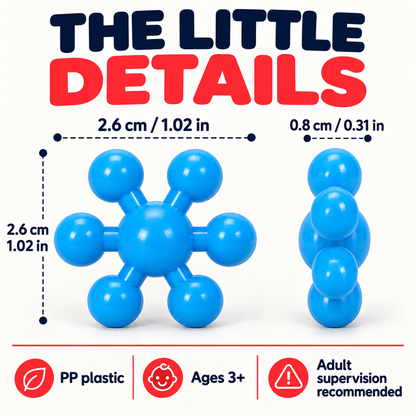 ❄️ LIMITED-TIME 50% OFF! 🧩 Kids 3D Interlocking Snowflake Building Blocks – Stable Build, Burr-free, Colorful ✨