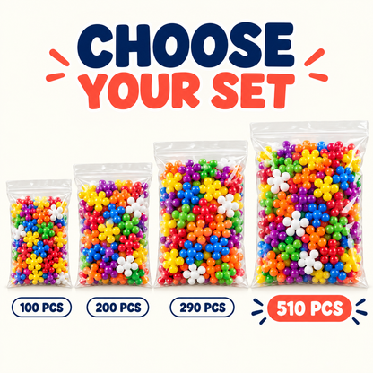❄️ LIMITED-TIME 50% OFF! 🧩 Kids 3D Interlocking Snowflake Building Blocks – Stable Build, Burr-free, Colorful ✨
